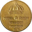 Bronze Sweden Gustaf VI  1959 TS 2 Ore GEM BU Toned KM# 821 (21 953) Uncertified