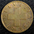 2 Rappen SWITZERLAND Bronze 1955 B  KM# 47 (23 397) Uncertified