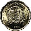 10 Centavos Dominican Republic Duarte 1984 MO  NGC MS64 Human Rights KM# 60 (47)
