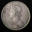 Rupee India-British Victoria Silver 1890  Calcutta Mint Toned KM# 492 (27 560) Uncertified