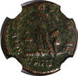 NUMMUS 379-395 AD EASTERN ROMAN Theodosius I,AD 379-395 AE4  /Christian VICTORY ANGEL NGC(7)