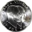 25 Kroner Norway Olav V Silver 1970  NGC MS66 Anniversary of Liberation KM#414(4)