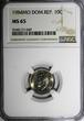 10 Centavos Dominican Republic Duarte 1984 MO  NGC MS65 Human Rights KM# 60 (49)