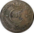 1/2 Skilling Sweden Carl XIV Johan Copper 1827  Mintage-800,000 KM# 596 (21 018) Uncertified