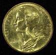 20 Centimes FRANCE Aluminum-Bronze 1963  UNC KM# 930 (27 400) unz