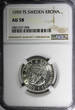 Sweden Gustaf VI Silver 1959 TS Krona NGC AU58 KEY DATE SCARCE KM# 826 (098)