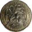 4 Dollars BARBADOS 1970  NGC MS65 1 Year Type FAO 38.5mm Mintage-30.000 KM#A9