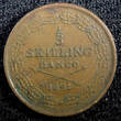 1/3 Skilling Sweden Oscar I Copper 1851  Mintage-537,840 KM# 657  (23 142) Uncertified