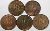 Finland Copper 1919-1937 10 Penniä KM# 24 RANDOM PICK (1 Coin) (27 160) Uncertified