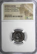 308 AD ROMAN Licinius I AS CAESAR AD 308-324 BI REDUCED NUMMUS /JUPITER NGC (047)