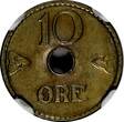 NORWAY Copper-Nickel 1925 10 ORE NGC MS64 TOP GRADED COIN BY NGC KM# 383 (20)