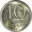 10 Öre Sweden Gustaf V (1907-1950) Silver 1949  GEM BU KM# 813 (22 061) Uncertified