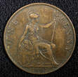 India 1 Penny Great Britain Victoria Bronze 1901  30.8 mm Last Year KM# 790 (22 506) Uncertified