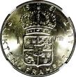 1 Krona Sweden Gustaf VI Silver 1961 TS  NGC MS63 GEM BU KM# 826 (058)