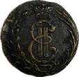 Russian Federation  RUSSIA SIBERIA Catherina II Copper 1769 KM Polushka Suzun XF RARE C#1 (15 307) Uncertified