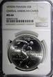 5 Balboas Panama Silver 1970 FM  NGC MS66 Central American Games KM#28 (030)