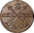 1/4 Skilling SWEDEN Gustaf IV Adolf Copper 1808  Avesta mint AU KM# 564 (21 014)