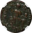 Nummus 393-423 AD WESTERN ROMAN Honorius AD 393-423 AE3  Constantinopolis seated NGC (293)