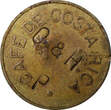 TOKEN Cafe de COSTA RICA COFFEE  ALMACEN GAMBOA 1892
