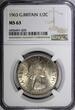 United Kingdom 1/2 Crown Great Britain Elizabeth II 1963  NGC MS63 Light Toned KM#907 (009)