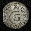 Solidus Livonia Riga Carl X Gustav of Sweden Silver 1655  SCARCE KM# 50 (27 760) Uncertified