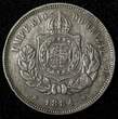 200 Reis BRAZIL Pedro II Copper-Nickel 1884  32 mm Last Year KM# 478 (27 812) Uncertified