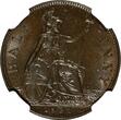 United Kingdom 1/2 Penny Great Britain George V Bronze 1931  NGC UNC DETAILS TONING KM# 837 (24) NGC unz DETAILS TONING KM