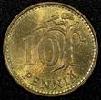 Finland Aluminum-Bronze 1967 10 Penniä KEY DATE UNC/BU KM# 46 (23 984) unz