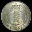 2 Kroner DENMARK Christian X Silver 1915 VBP AH  ch.UNC Light Toned KM# 820 (81) unz