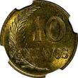 10 Centavos Peru 1954  NGC MS64 Thin Planchet TOP GRADED BY NGC KM# 224.2 (039)