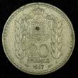 20 Francs MONACO Louis II 1947  30mm Paris Mint KM# 124 (27 020) Uncertified