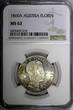 1 Florin AUSTRIA Franz Joseph I Silver 1860 A  NGC MS62 NICE TONING KM# 2219 (8)