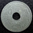 10 Centimes TUNISIA Zinc 1942  WWII Issue HIGH GRADE KM# 267 (23 008) Uncertified