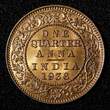 1/4 Anna India-British George V Bronze 1936 (B)  UNC RED Toned KM# 512 (27 726) unz