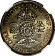 United Kingdom 1944 Florin 1944 Great Britain George VI Silver  2 Shillings NGC MS62 TONED KM#855 (3)