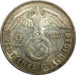 Mark Germany - Third Reich Silver 1938 E 2 Reichs  Hindenburg KM# 93 (22 413) Uncertified