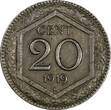 20 Centesimi Italy Vittorio Emanuele III Copper-nickel 1919 R  KM# 58 (20 341) Uncertified
