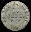 10 Centimes French Guiana Louis Philippe I Silver 1846 A  Toned KM# A2 (27 144) Uncertified