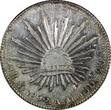 8 Reales MEXICO Silver 1892 Mo AM  Radiant cap PL UNC KM# 377.10 (24 523) unz