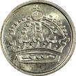 10 Öre Sweden Gustaf VI SILVER 1956  High Grade KM# 823 (22 094) Uncertified