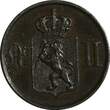 Bronze NORWAY Oscar II  1876 1 Ore Lion 1ST DATE FOR TYPE KM# 352 (13 955) Uncertified