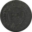 10 Centesimo Uruguay (c.1900) Establecimiento Ganadaria  Token c/s PJJ URU-12(8)