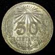 50 Centavos Mexico ESTADOS UNIDOS Silver 1944 M  Toned KM# 447 (27 103) Uncertified