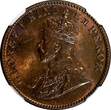 1/4 Anna India-British George V Bronze 1930 (C)  NGC MS63 RB KM# 512 (009)