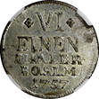 Germany 1/6 Thaler German States SAYN-ALTENKIRCHEN 1757  NGC AU DETAILS RARE KM# 59 (29)