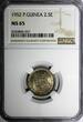 2,5 Escudos Portuguese Guinea-Bissau 1952  NGC MS65 NICE TONED KM# 9 (037)