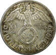 Mark Germany - Third Reich Silver 1939 A 2 Reichs  Hindenburg KM# 93 (22 332) Uncertified
