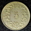 5 Rappen SWITZERLAND Copper-Nickel 1948  Toned KM# 26 (23 389) Uncertified