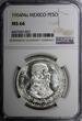 1964 Peso 1964 Mexico ESTADOS UNIDOS MEXICANOS Silver  Jose Morelos NGC MS66 KM#459(2)