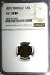 Bronze Norway Oscar II  1876 1 Ore NGC AU58 BN Lion 1ST DATE FOR TYPE KM# 352 (5)